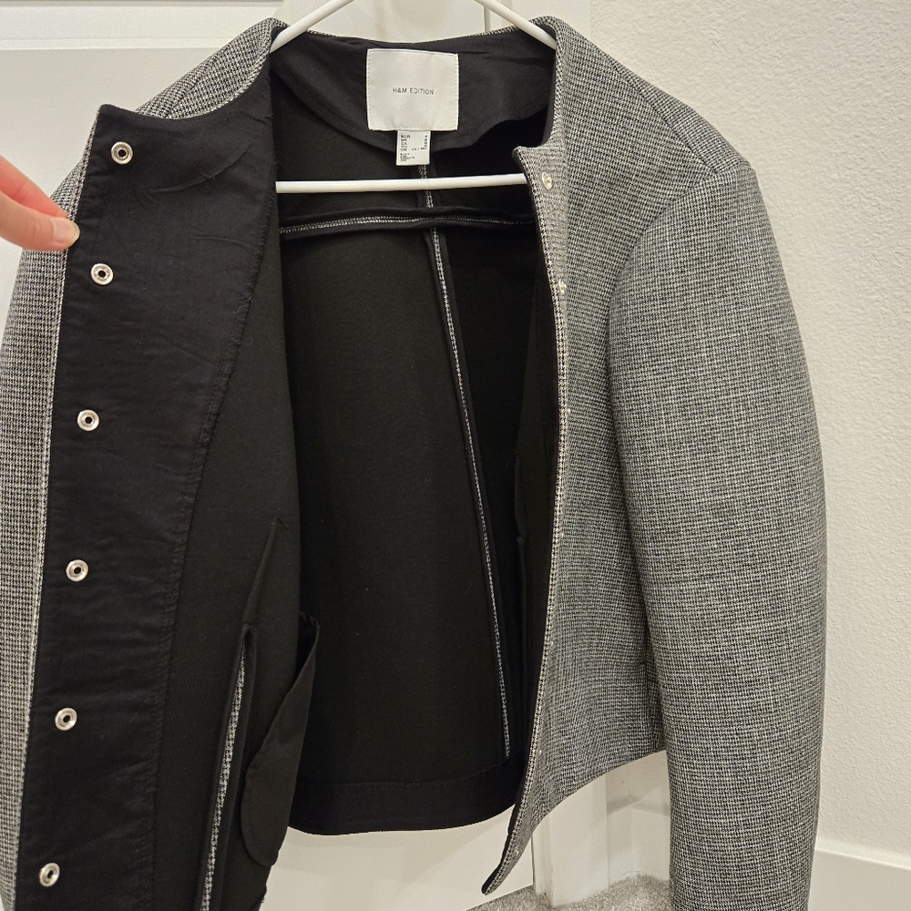 H&M Edition Structered Twill Jacket M - Picture 4 of 7